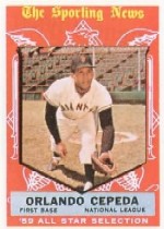1959 Topps Baseball Cards      553     Orlando Cepeda AS